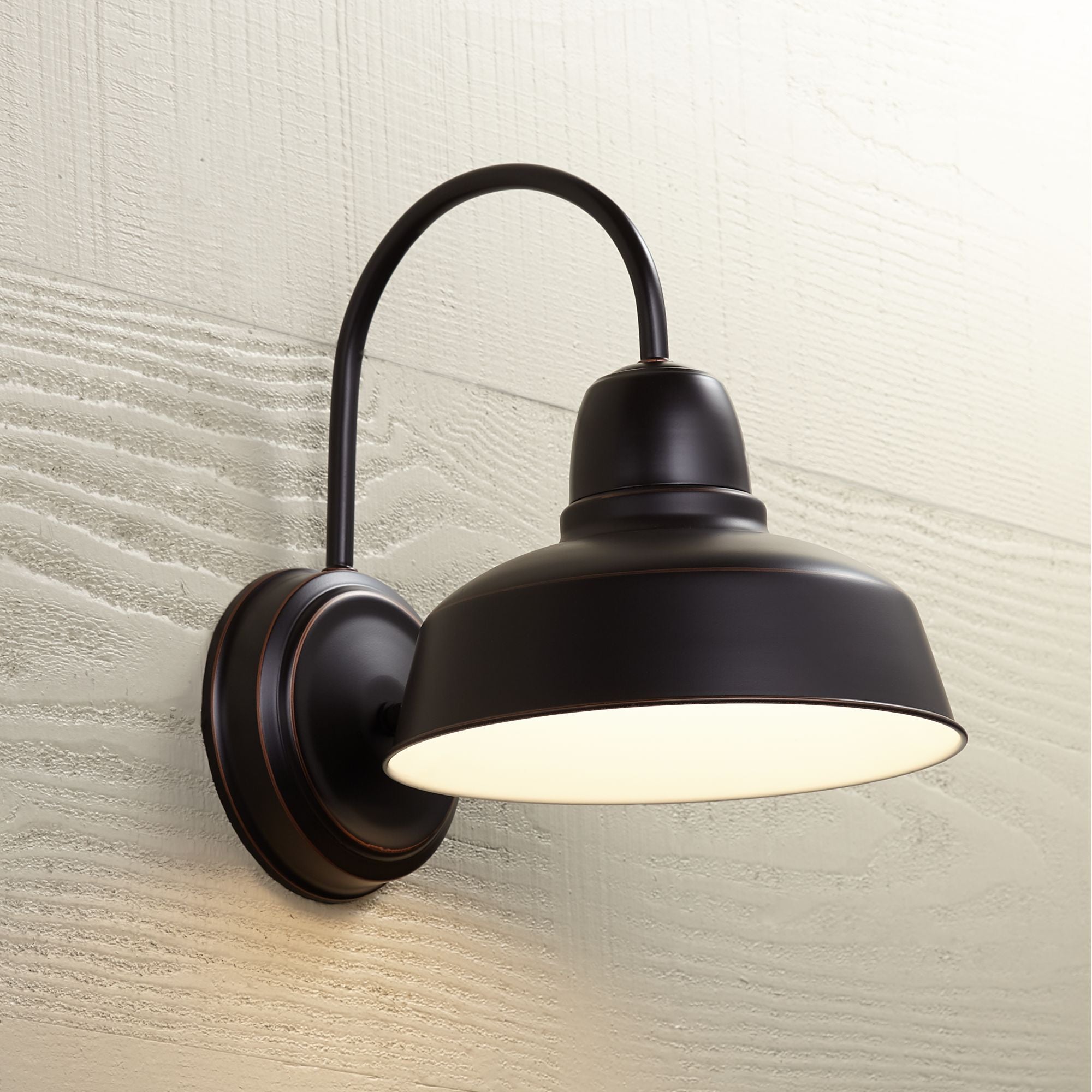 John Timberland Urban Barn Collection 13" High Bronze Outdoor Wall Light