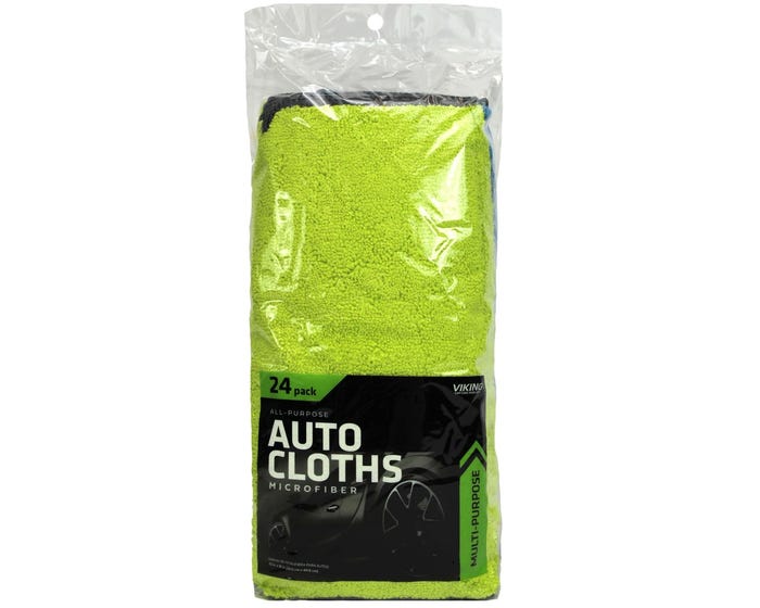 Viking Microfiber Automotive Cloths， 24 Pack - 853400