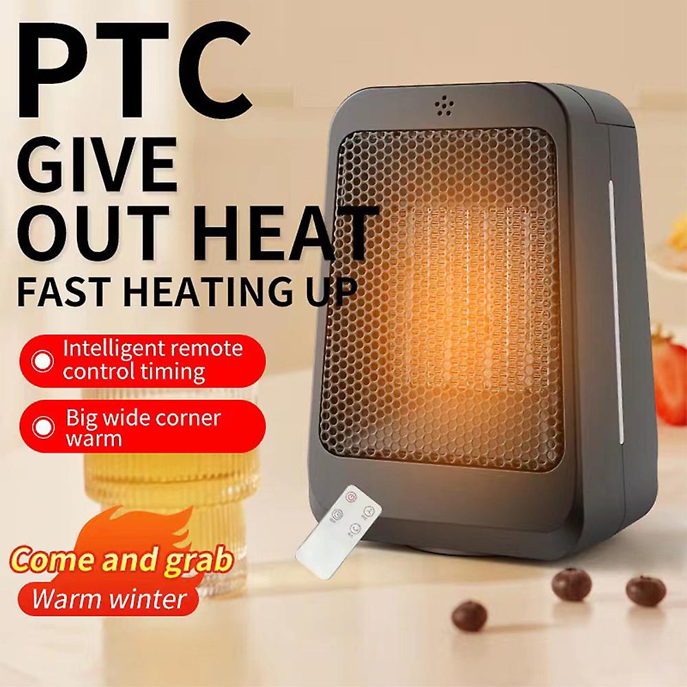 Portable Electric Space Heater 1200w Ceramic Room Heater With Dump And Overheat Protection