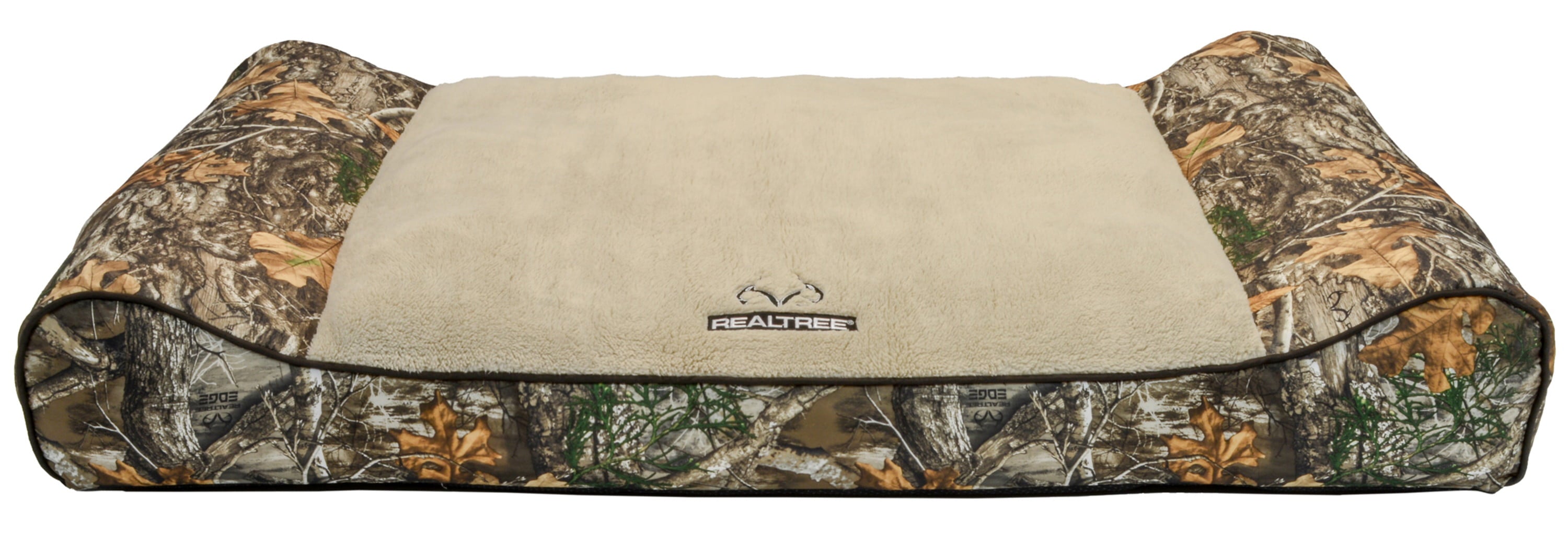 Realtree Edge Camo Bolster Pet Bed - Brown