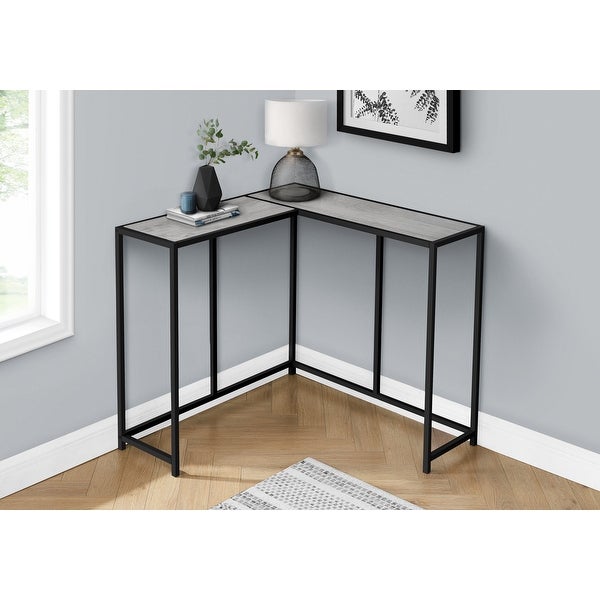 Accent Table， Console， Entryway， Narrow， Corner， Living Room， Bedroom， Metal， Laminate， Contemporary， Modern - 36