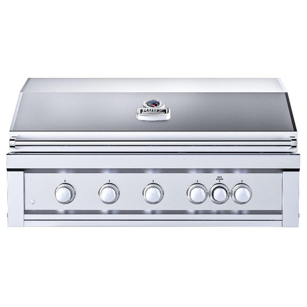 Sunstone Ruby 42-Inch 5-Burner Built-In Propane Gas Grill With Pro-Sear And Rotisserie