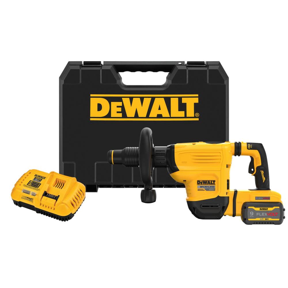 DEWALT 60V MAX Chipping Hammer Kit 15 lb. Cordless SDS Max DCH832X1 from DEWALT