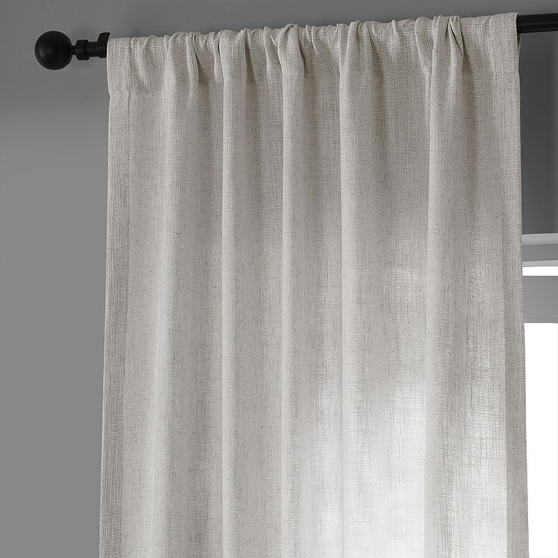 EFF Belgian Heavy Faux Linen Window Curtain