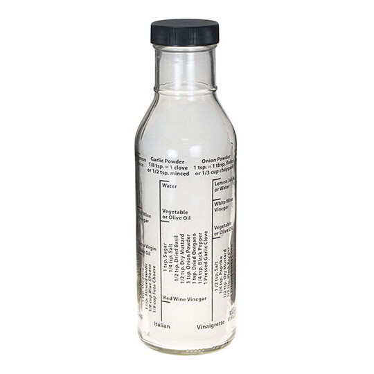 HIC Glass Salad Dressing Bottle 13 oz.