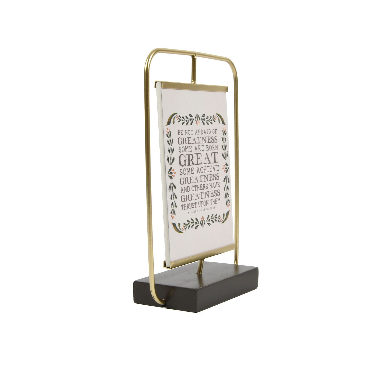 Sonoma Goods For Life® Brass and Wood Tabletop Sign