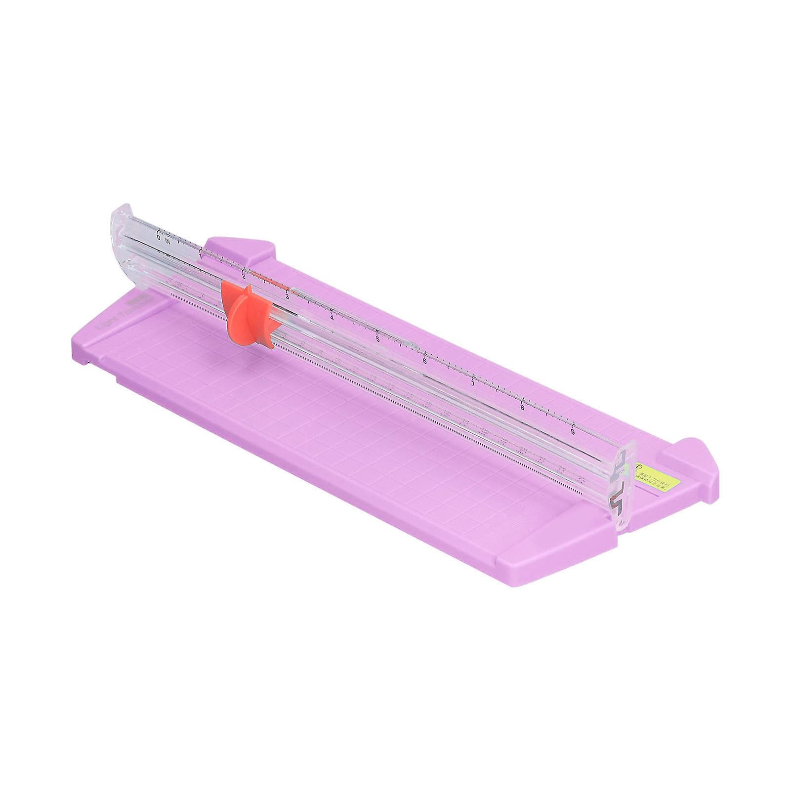 Paper Trimmer Easy Use Accurate Cutting Positioning Mini Portable Convenient Replacement Paper Cutterlilac Purple