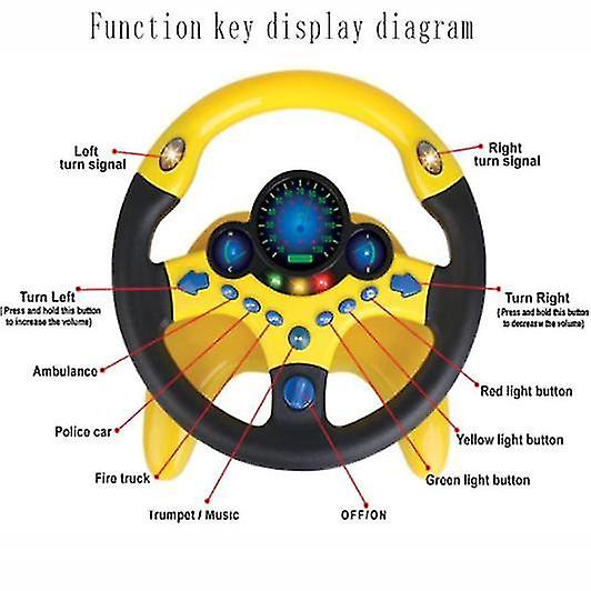 Steering Wheel Toy Cars Simulation Driving Steering Wheel Pretend Toy