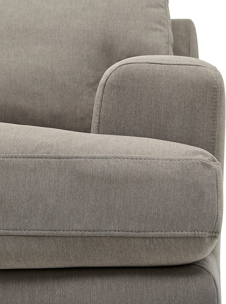 Contemporary Accent Chair  Overstuffed Seat and Back With Track Arms   Transitional   Armchairs And Accent Chairs   by Declusia  Houzz