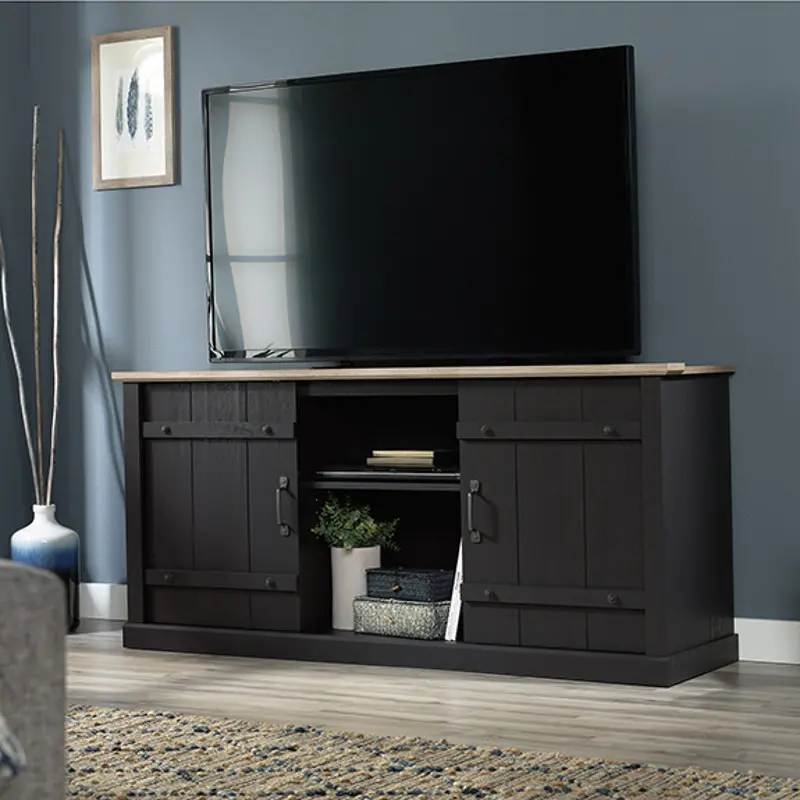 Farmhouse Black 62 TV Stand