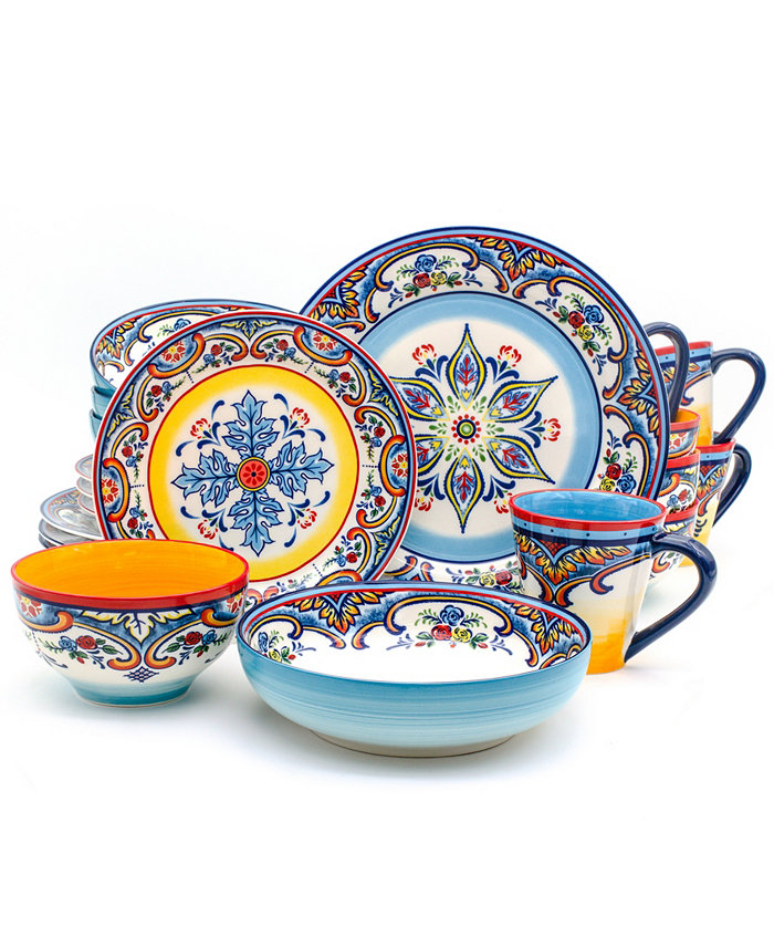 Euro Ceramica Zanzibar 20 Piece Stoneware Dinnerware Set