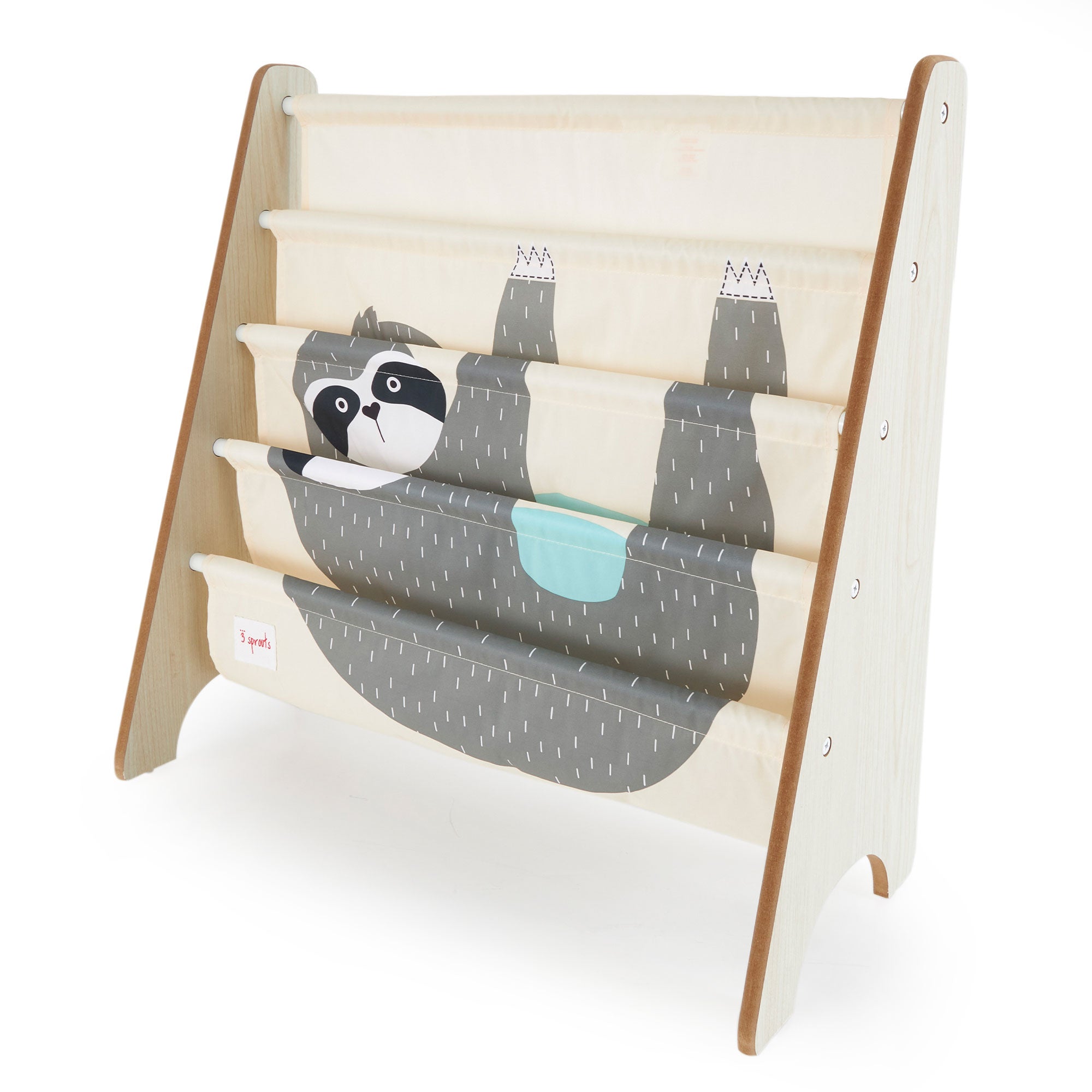 3 Sprouts URKSLO Kids Storage Organizer Baby Room Bookcase Furniture, Sloth