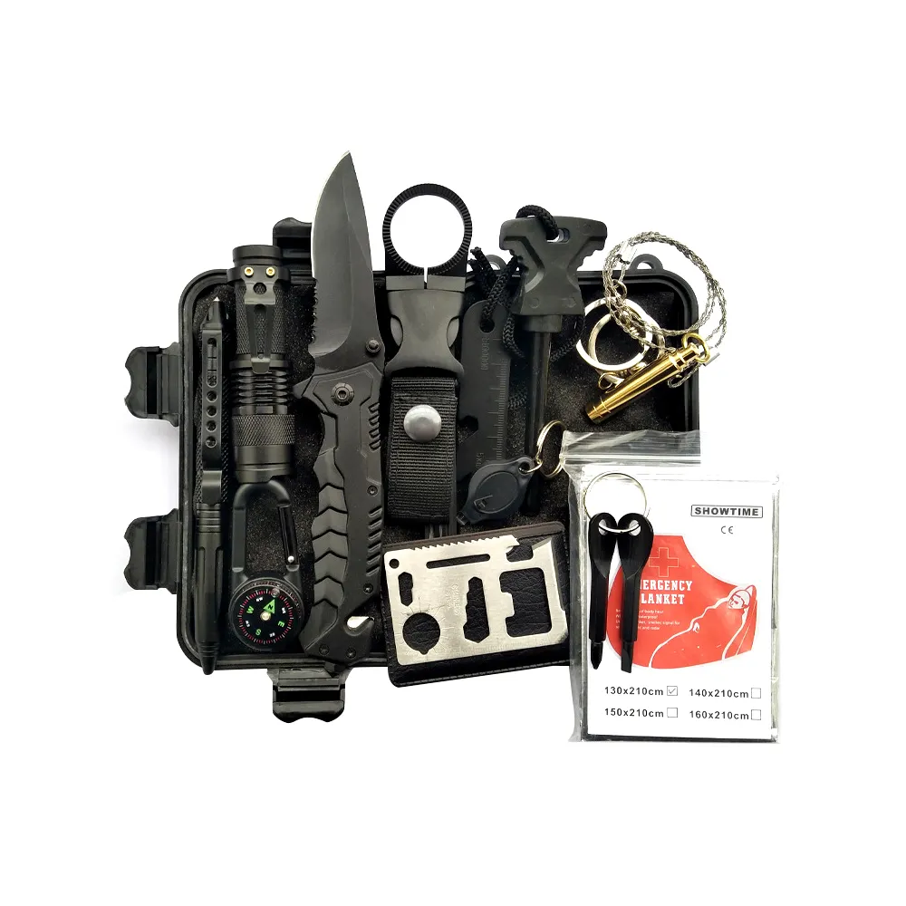 Outdoor survival tool emergency survival kit camping hiking survival kit