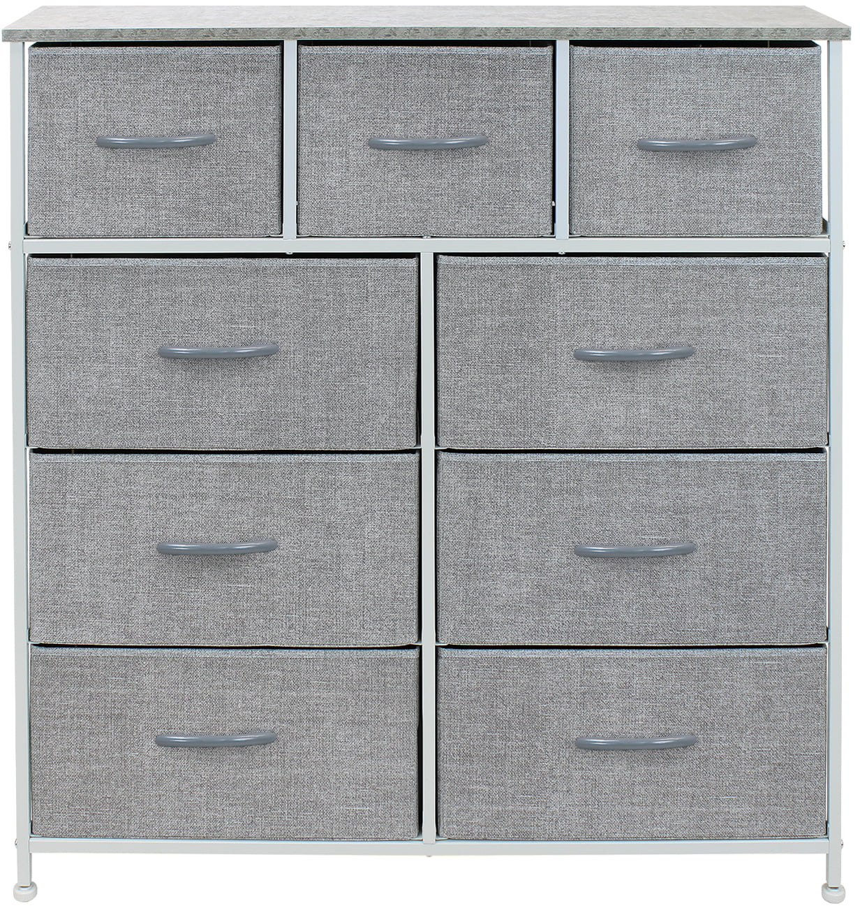 Sorbus Dresser with 9 Drawers- Grey