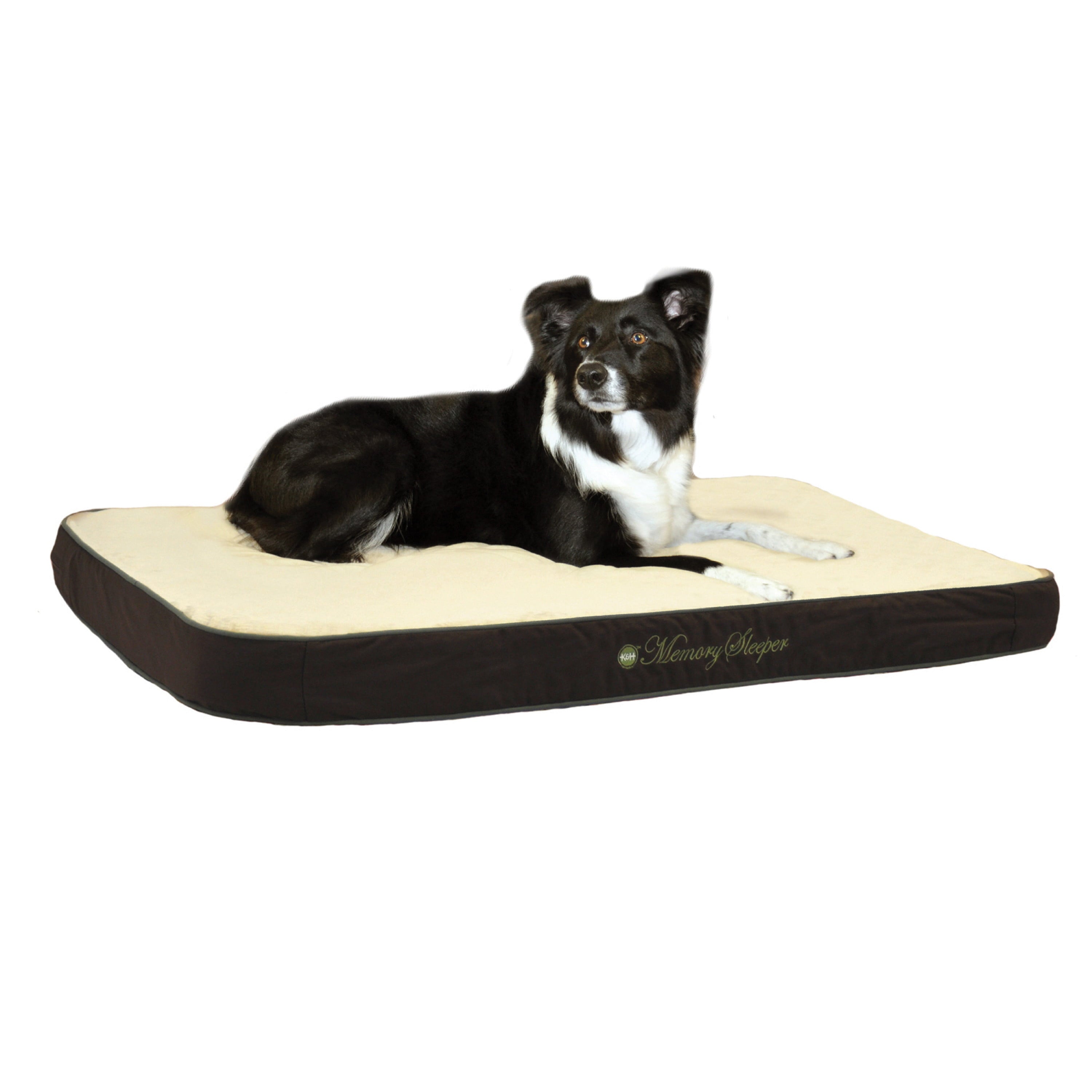 KandH Pet Products Memory Sleeper Dog Bed， Medium， Mocha