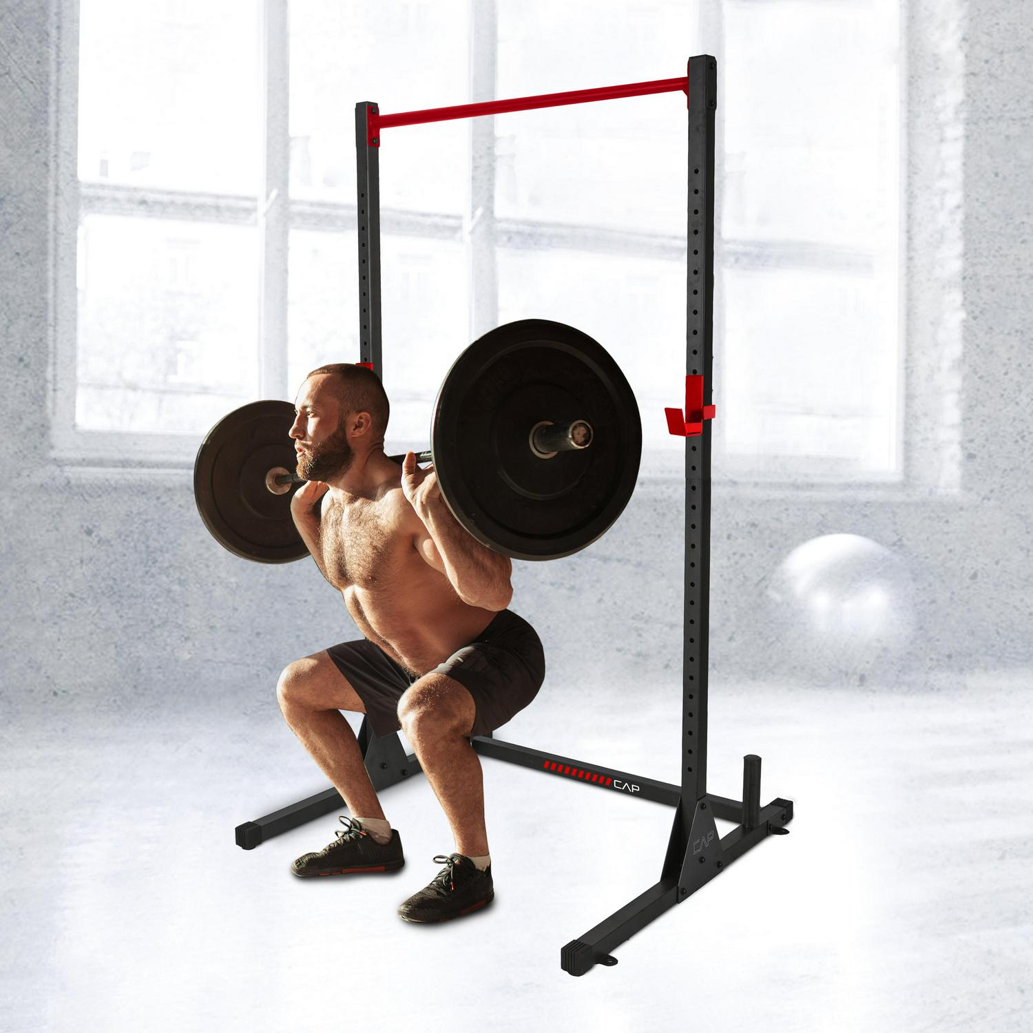 CAP Barbell Multi-Functional Power and Squat Rack with Bar Holder