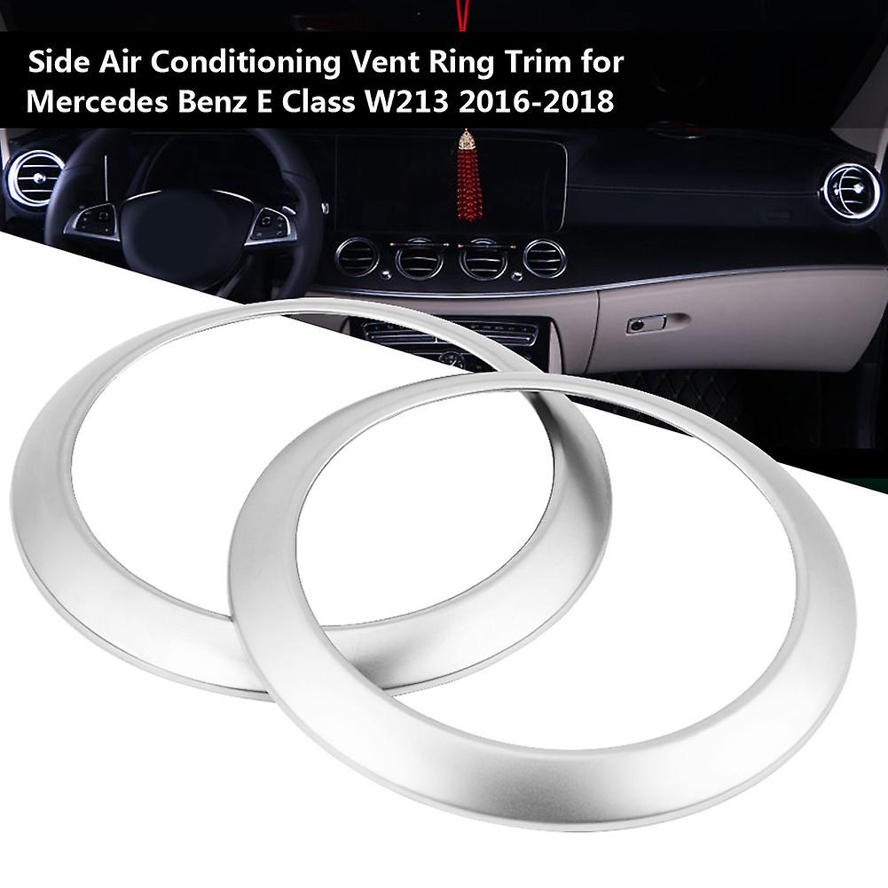 2pcs Car Side Air Conditioning Vent Ring Frame Cover Trim For Mercedes Benz E Class W213 16-18