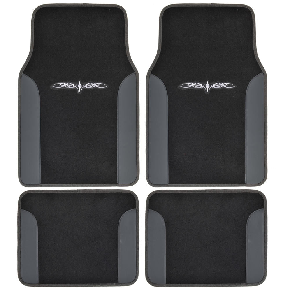 BDK Rome Sport Car Seat Covers with Floor Mats and Steering Wheel Cover Full Set