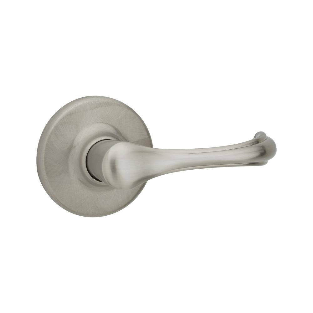 Kwikset Dorian Satin Nickel Passage HallCloset Door Handle with Microban Antimicrobial Technology 200DNL 15 6AL R