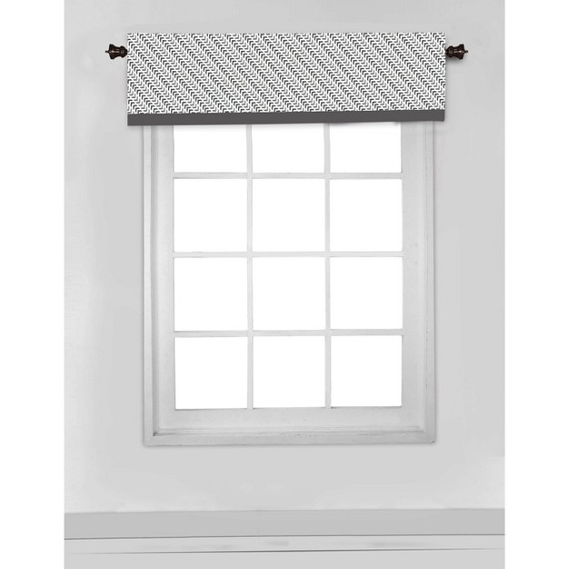 Bacati Gray Tracks Boys Cotton Window Valance