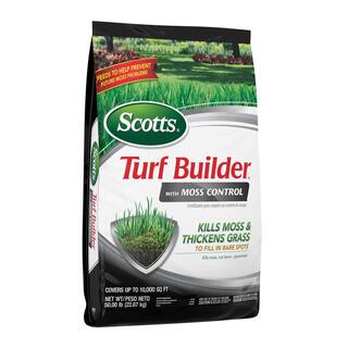 Scotts Turf Builder 50 lbs. Covers Up to 10000 sq. ft. Moss Killer Plus Lawn Fertilizer 40210