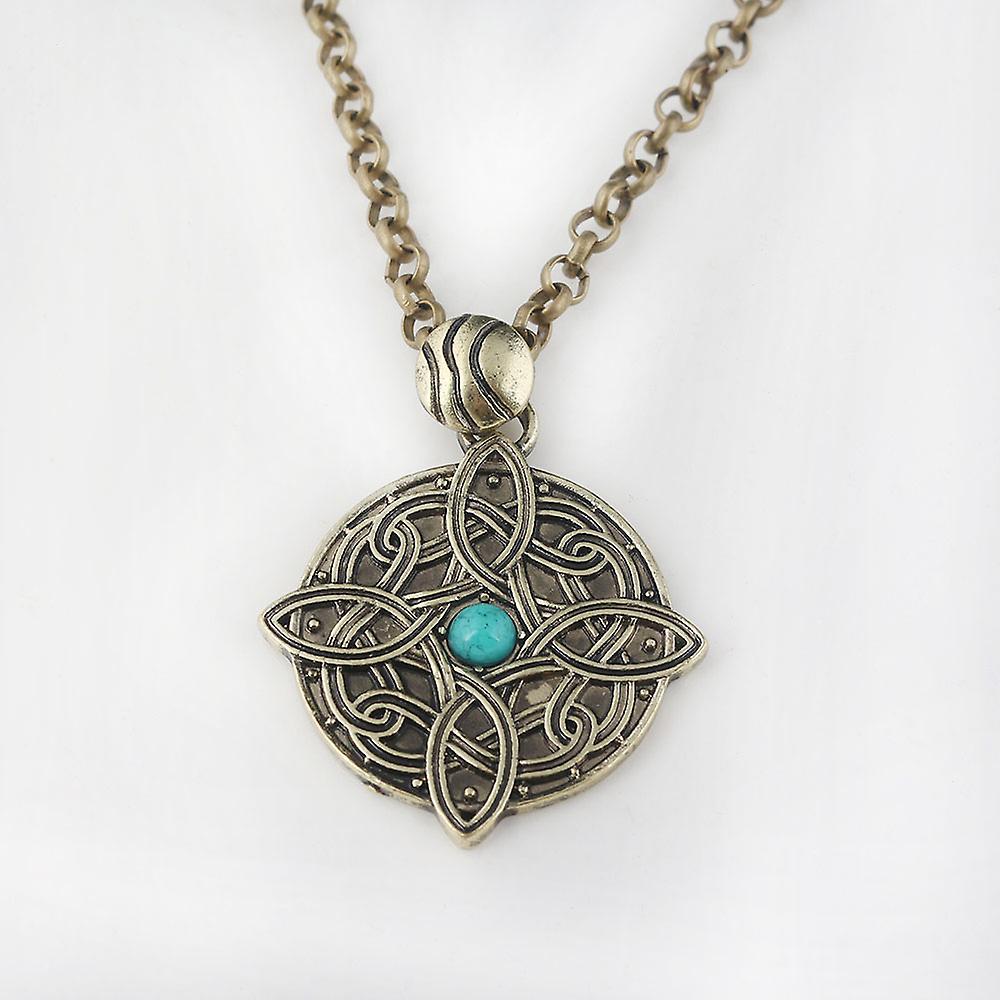 The Elder Scrolls Amulet Of Mara Necklace Oblivion Morrowind Amulet Pendant Necklace For Women Men Charms Jewelry，light Yellow Gold Color