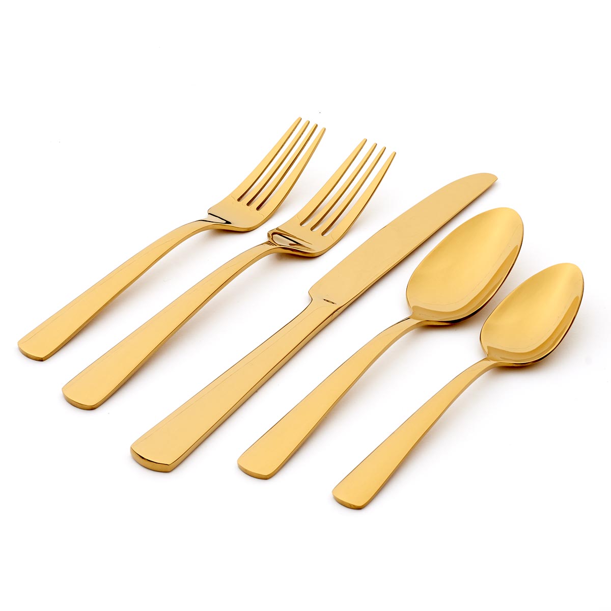 Aptitude Gold 20 Piece Everyday Flatware Set