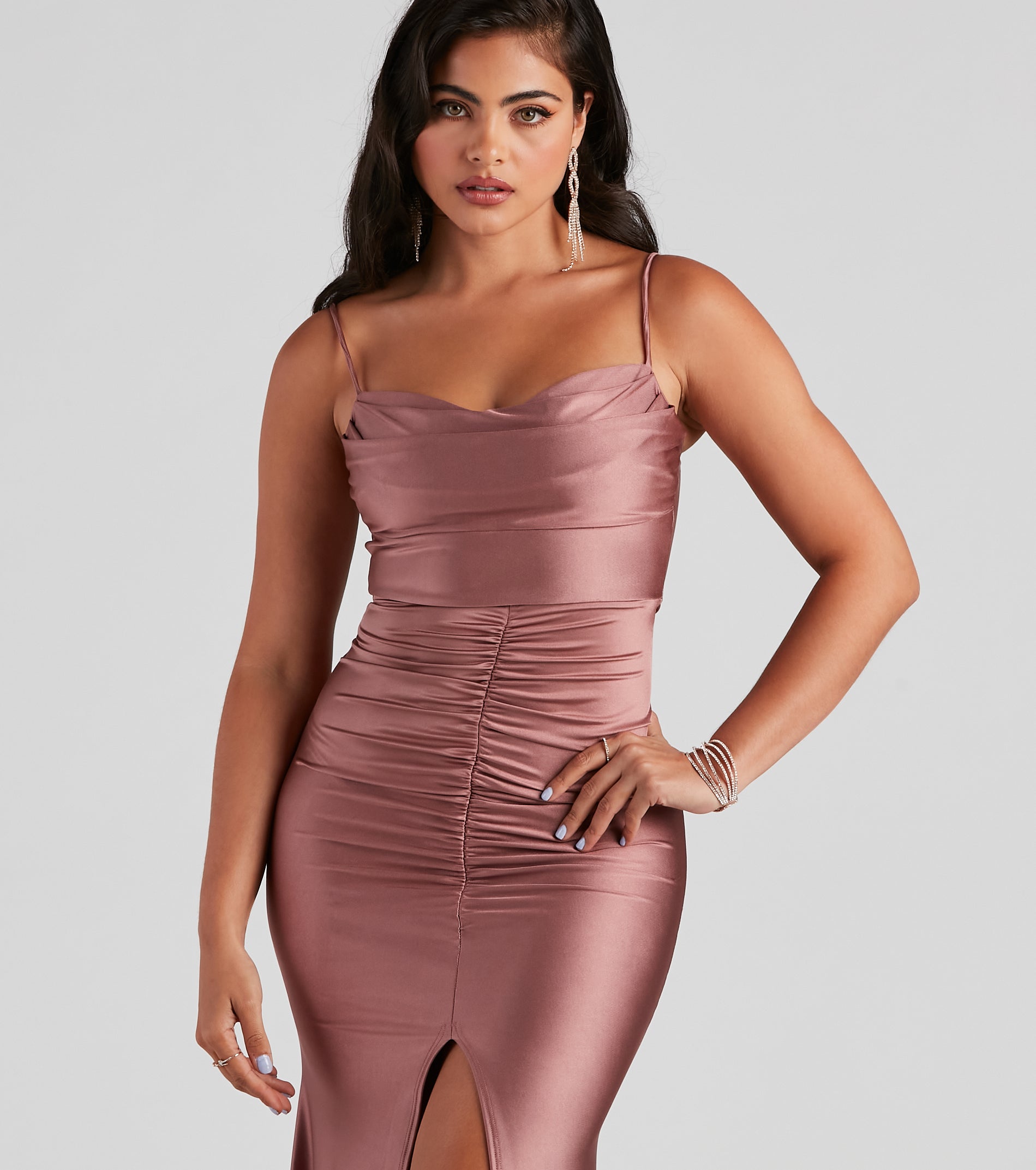 Hazel-Anne Formal Ruched Mermaid Dress