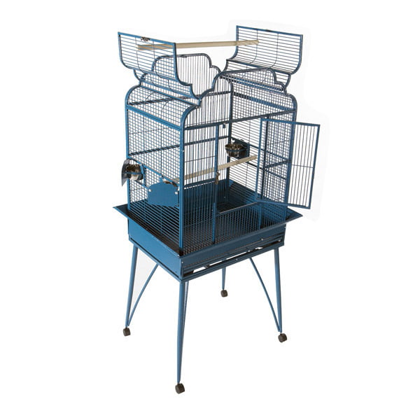 A and E Cage Co. Victorian Top Bird Cage-PureWhite