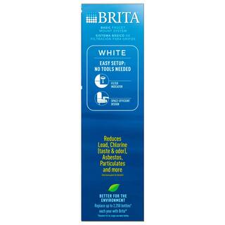 Brita Faucet Mount Tap Water Filtration System in White BPA Free Reduces Lead 6025835214