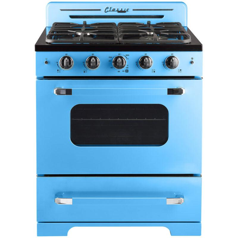 Unique Appliances 30-inch Freestanding Gas Range with Convection Technology UGP-30CR RB