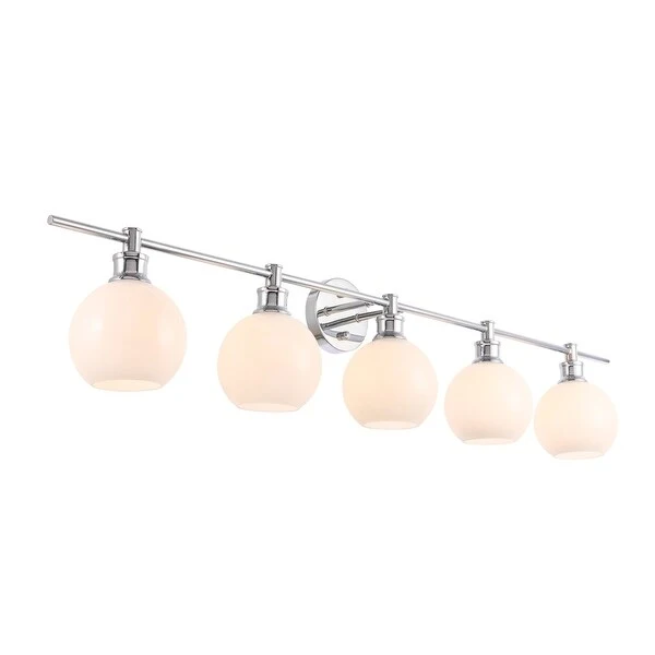 Camille 5-Light Frosted Glass Wall Sconce