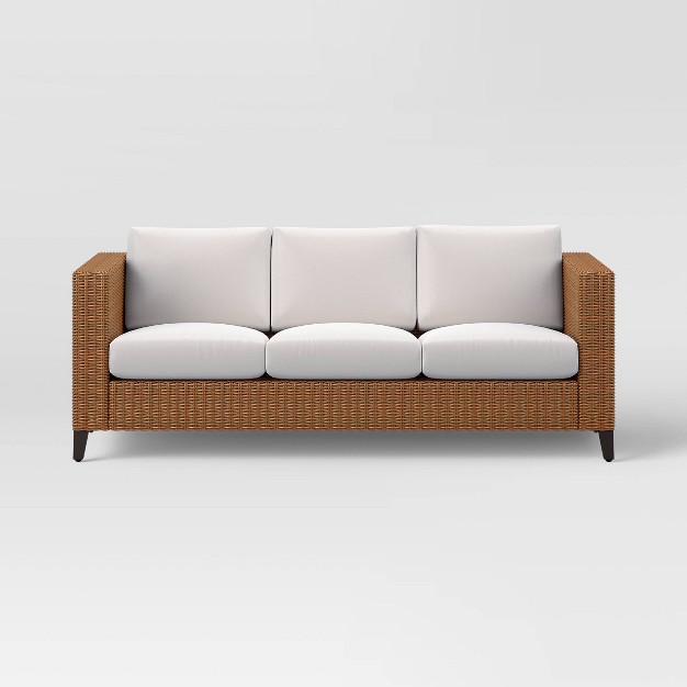 Brookfield Steel Wicker Patio Sofa