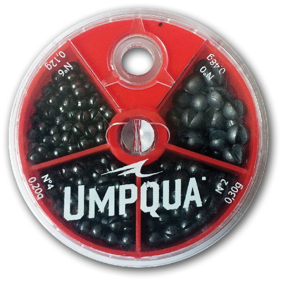 UMPQUA 32040 4 Way Split Shot Assortment