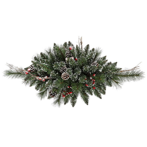 Vickerman Snow Tip Pine/Berry Spray 15Tips