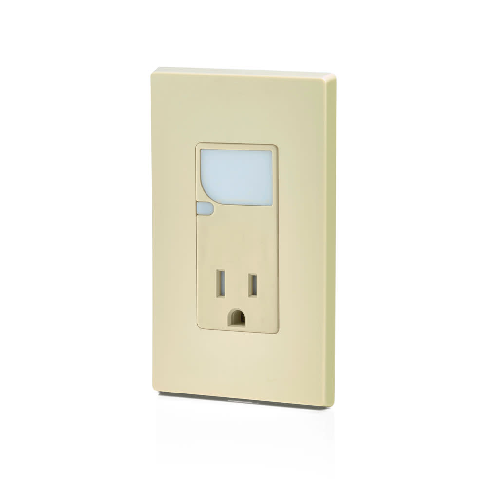 Leviton 15A 125VAC Ivory Combination Decora Receptacle/Outlet