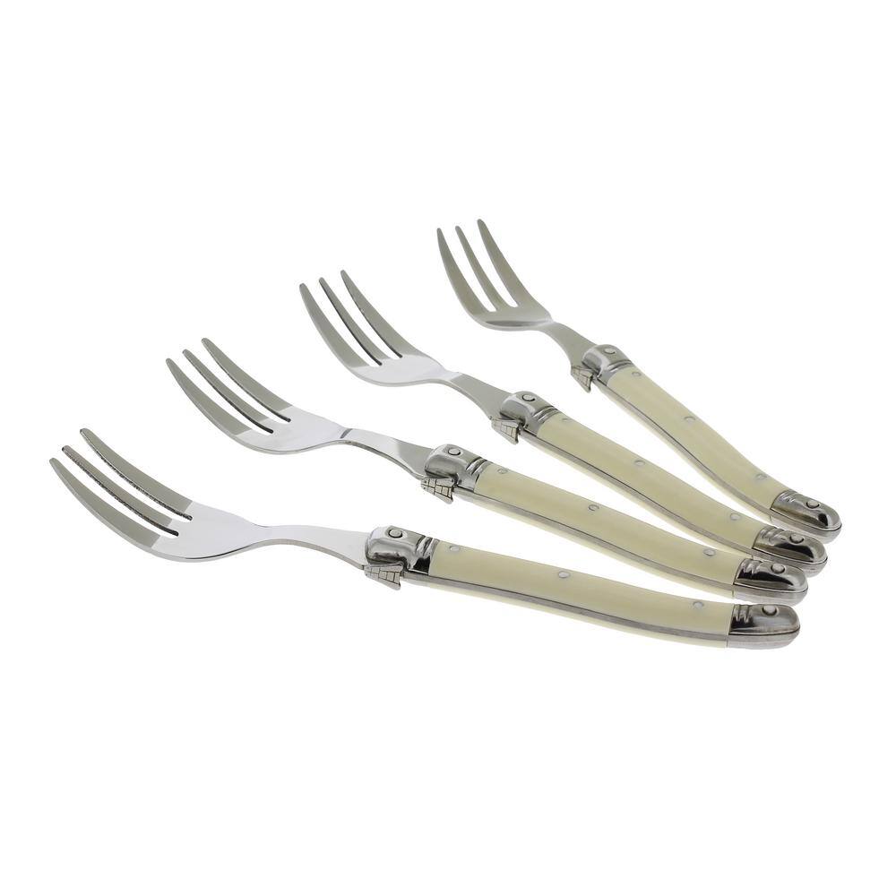 French Home Laguiole Faux Ivory Cake Forks (Set of 4) LG091