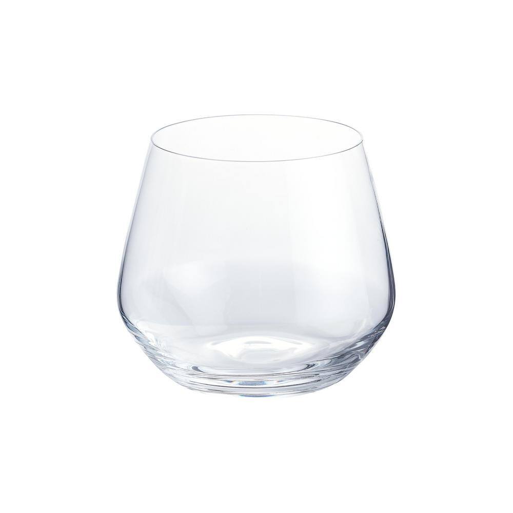 Home Decorators Collection Genoa 18.5 oz. Lead-Free Crystal Stemless Wine Glasses (Set of 4) 253520