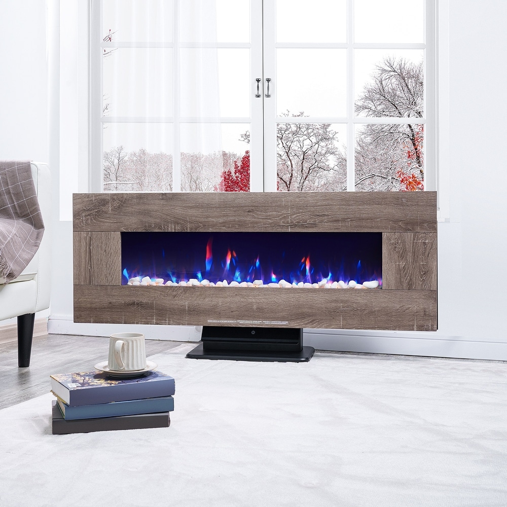 Electric Wall Mounted Fireplace Heater with Remote Control