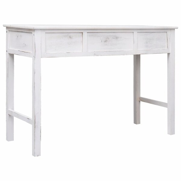 vidaXL Console Table Antique White 43.3