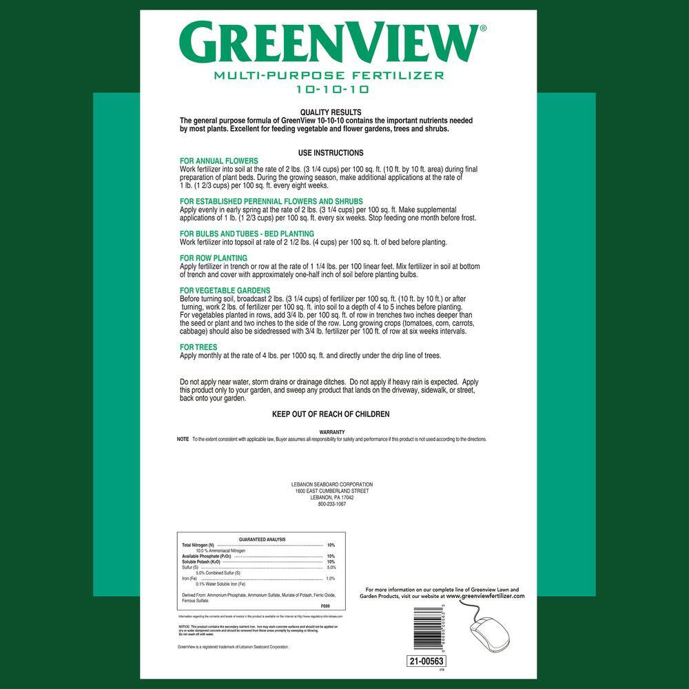 GreenView 33 lb. Multi-Purpose Fertilizer 2129872