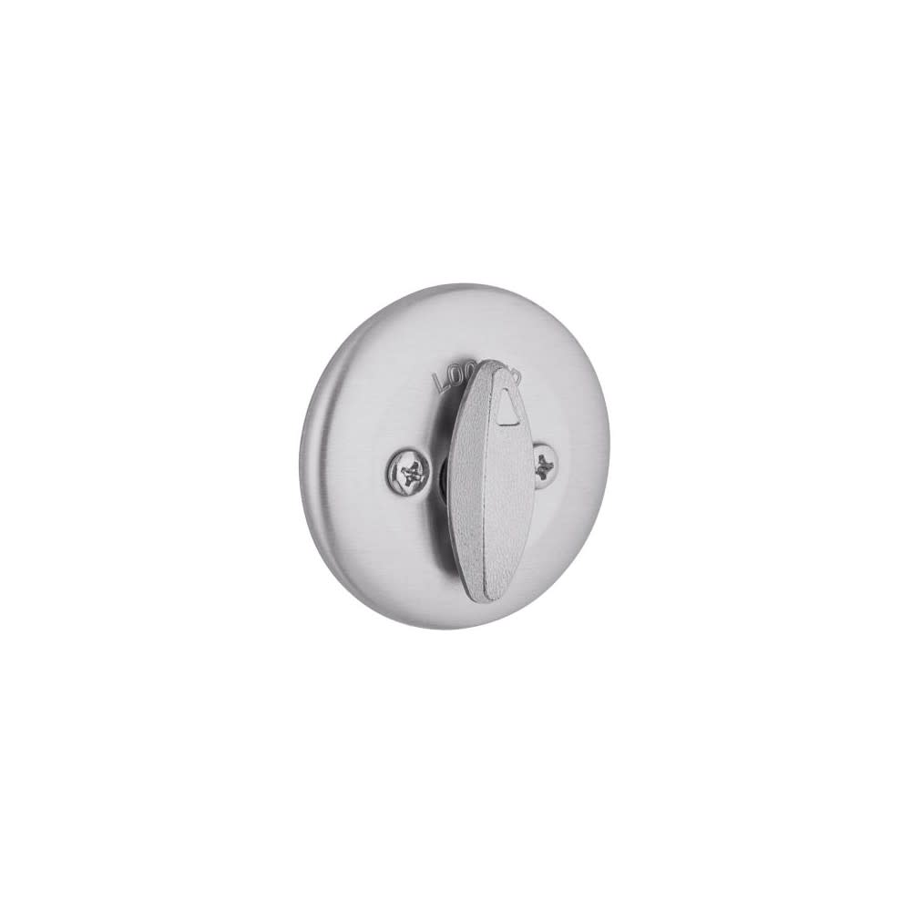 Kwikset Door Deadbolt Mobile Home Satin Chrome Single Cylinder