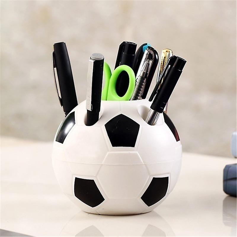 Football Pen Pencil Holder Soccer Shape Style Toothbrush Holder Desktop Organizer Container Table Decor For Kids Gifts