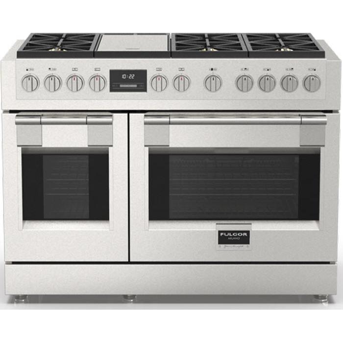 Fulgor Milano 48-inch Freestanding Gas Range with True Convection Technology F6PGR486GS2