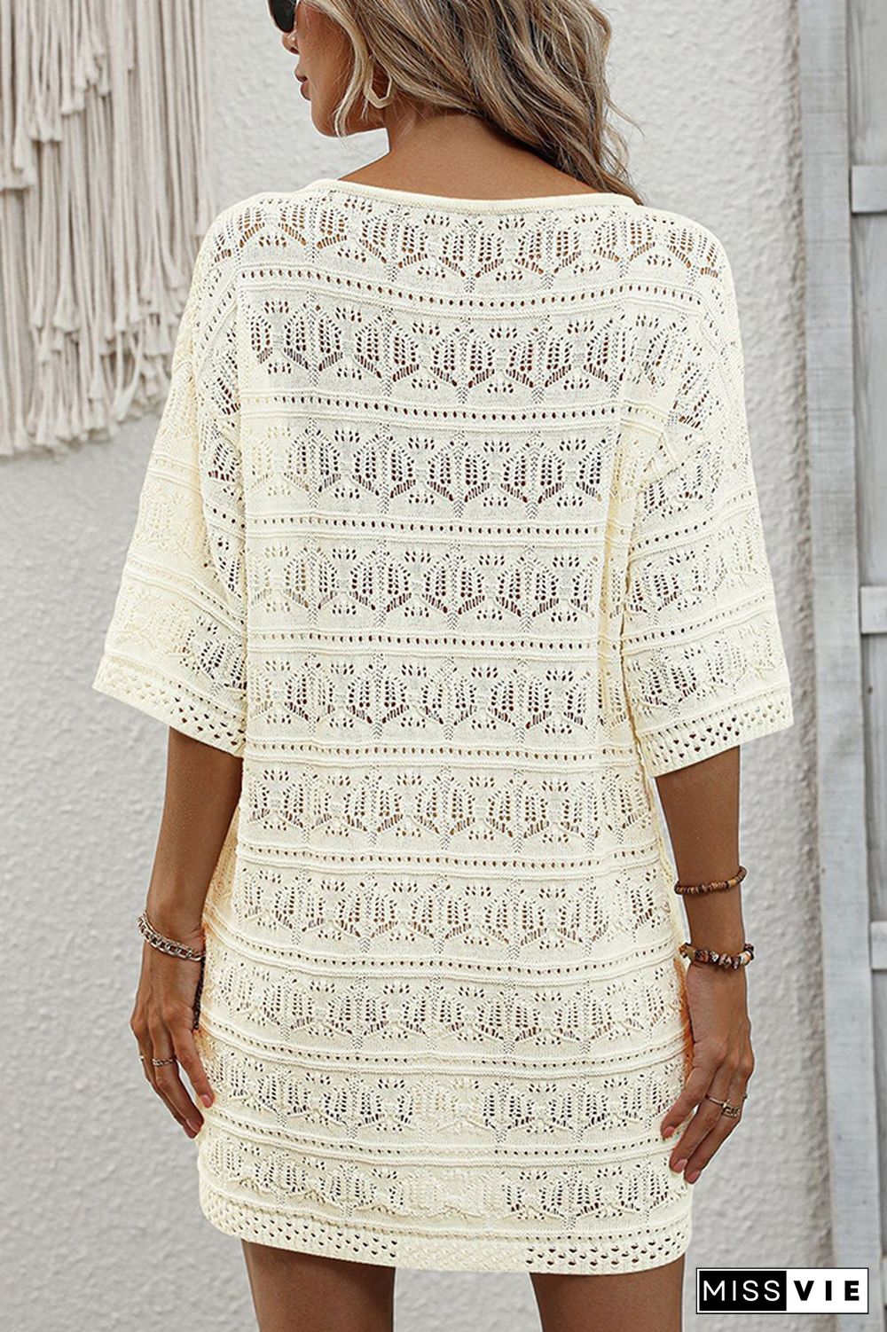 Hollow Out Beach Dress Cover Up