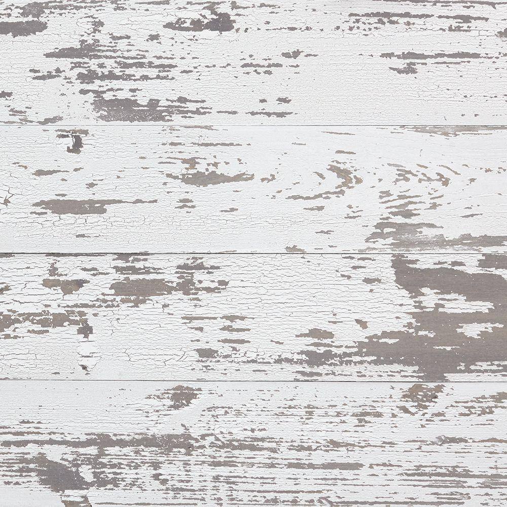 Timeline Timeline Wood 1132 in. x 5.5 in. x 47.5 in. Distressed White Wood Panels (6-Pack) 00955