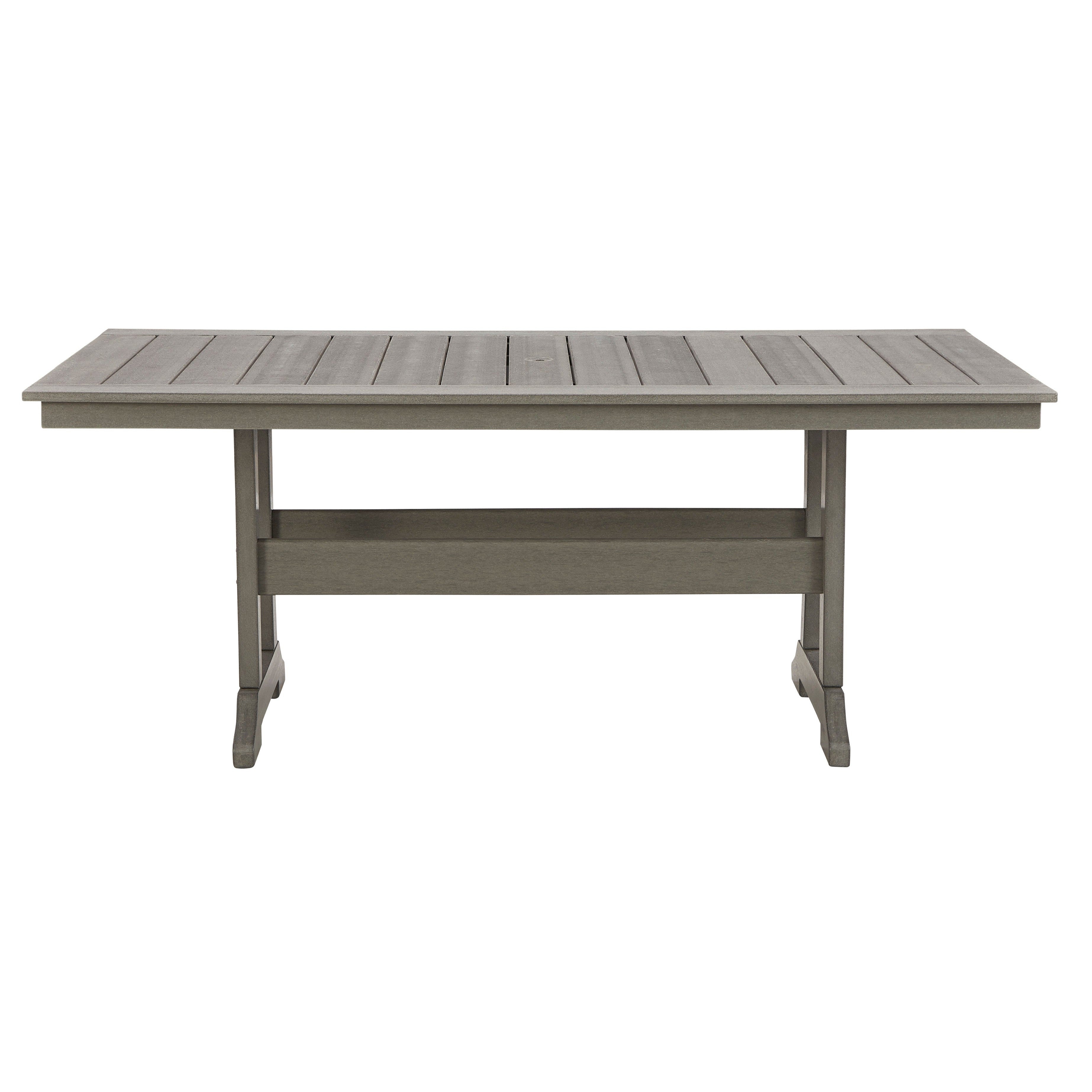 Poly Grey 6pc Outdoor Dining Set with Bench