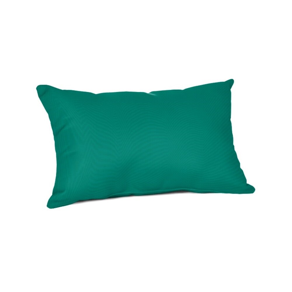 Sunbrella 20 x 13 Solid Outdoor Lumbar Throw Pillow   20\