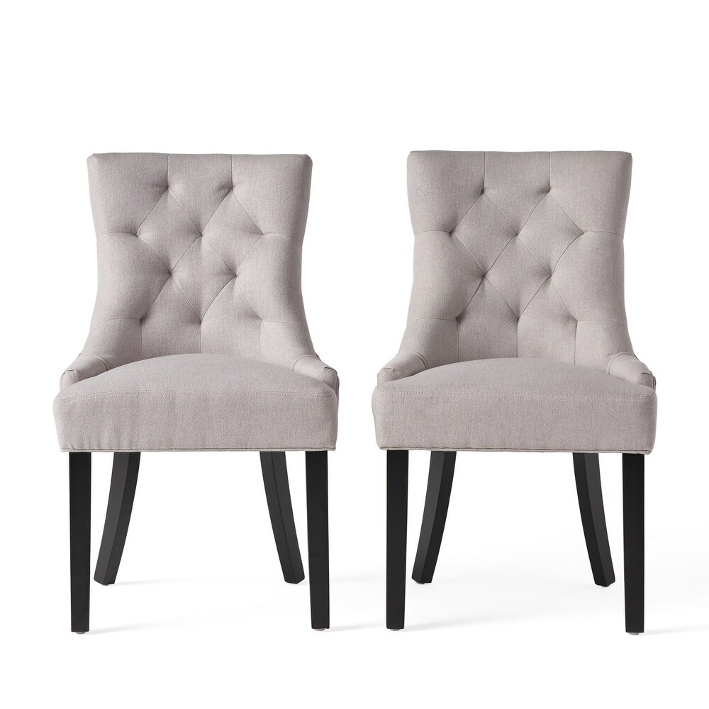 Cheney Contemporary Tufted Dining Chairs (Set of 2) by Christopher Knight Home   21.50\