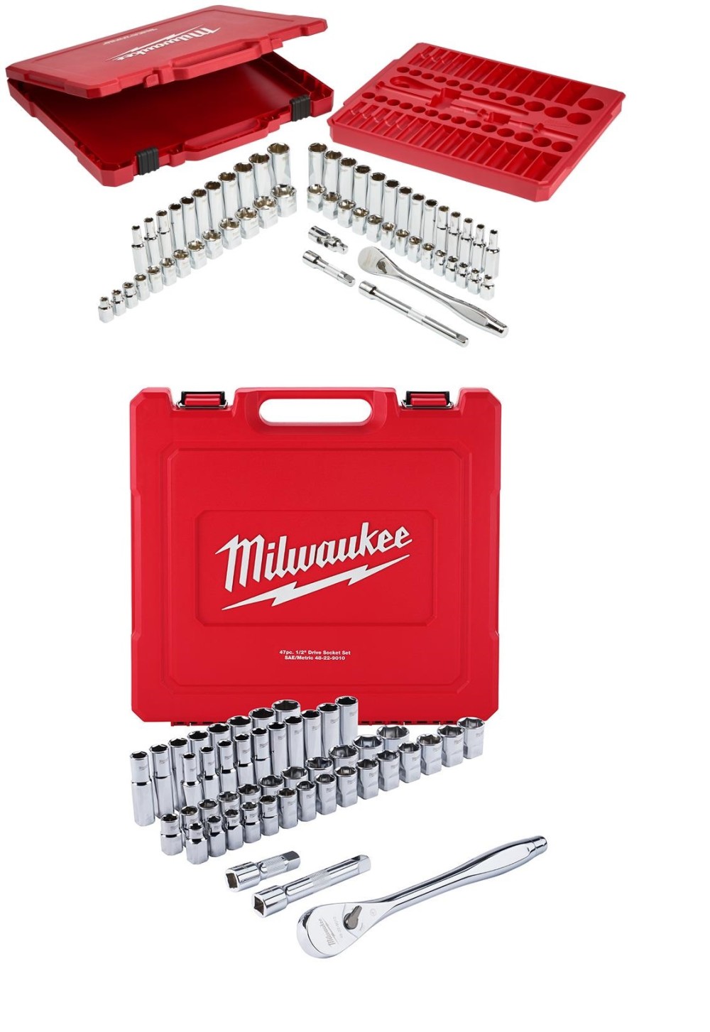 Milwaukee Ratchet Socket Wrench Set 103pc Bundle 48-22-9008-9010 from Milwaukee